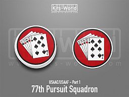 Kitsworld SAV Sticker - USAAC/USAAF - 77th Pursuit Squadron 